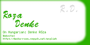 roza denke business card